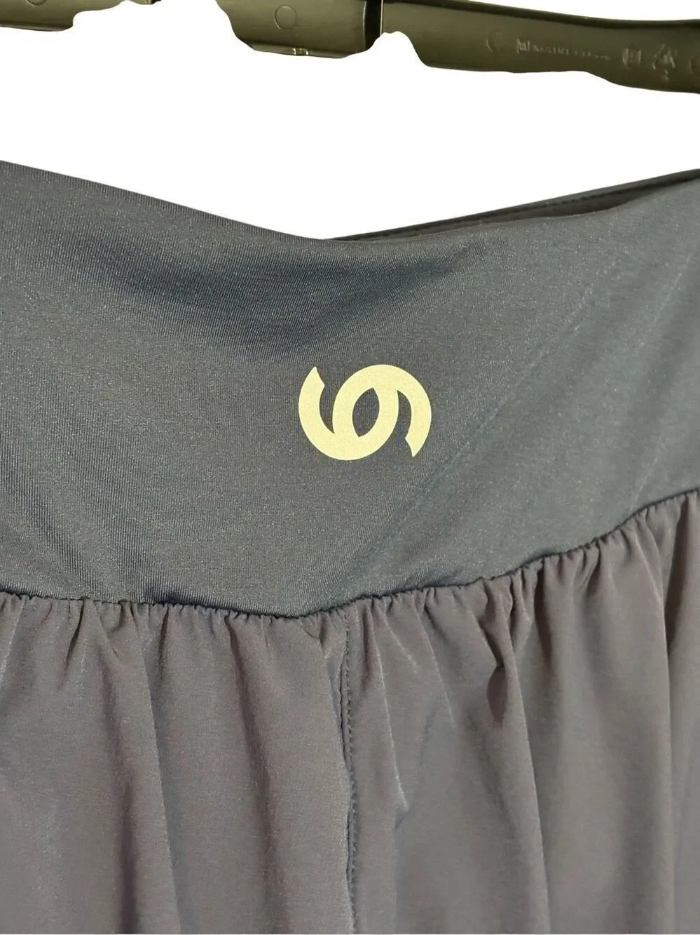 Cadmus 2 in 1 high rise athletic shorts in slate blue - M